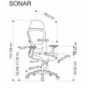 Кресло компьютерное HALMAR SONAR черный